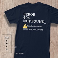 Women's Men's T-shirt 20 Programmers ERROR 404 NOT FOUND