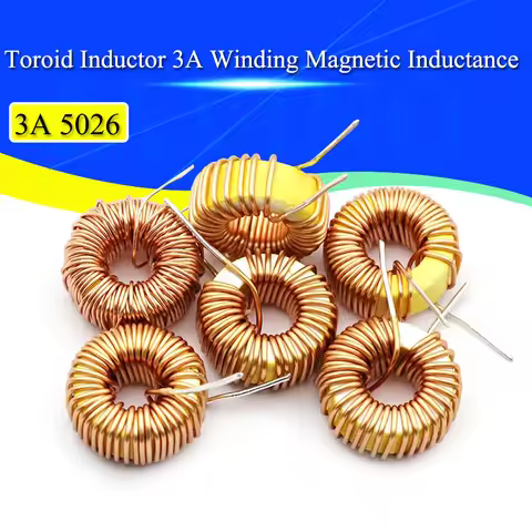 5-50Pcs 5026 Toroid Inductor 3A Winding Magnetic Inductance 22uH 33uH 47uH 5647uH 100uH 220uH 330uH 