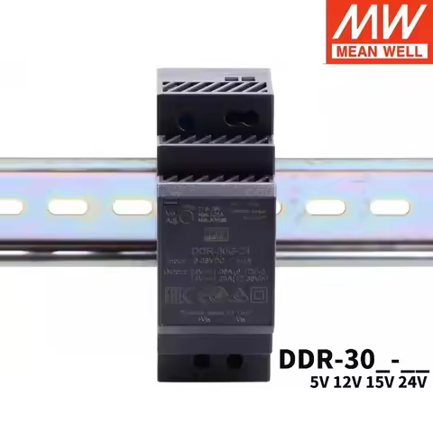 MEANWELL DDR-30 Series 30w 9~36Vdc 18~75Vdc Step Down Up DC DC 5V 12V 15V 24V MEAN WELL Power Supply