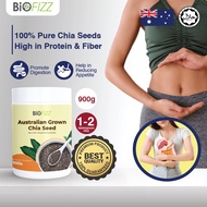BIOFIZZ Chia Seed 900g with Organic Chia Seed, Halal Chia Seed, Superfood Chia Seed, Biji Chia