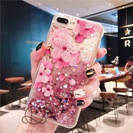 WG1 Case Water Glitter Flower SAMSUNG GALAXY A04 A04S A05 A05S A06 A13 4G A13 5G A15 A16 A33 A35 A55