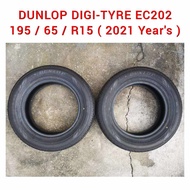 DUNLOP DIGI TYRE EC202 Tyre 195 / 65 / R15  91S ( 2021 Year's )  / Tayar / Tire