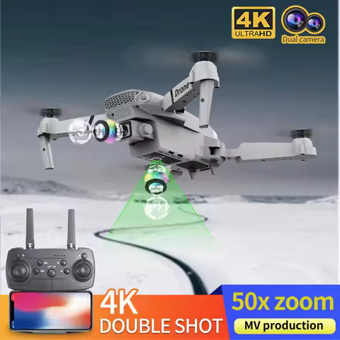 2025 E88 Professional Wide Angle RC Dron HD 4K Camera Mode Foldable Helicopter Aircraft Quadcopter D