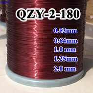 【☊HOT☊】 fka5 1.25mm 2.0mm 1.0mm 0.64mm 0.53mm Qzy High Temperature Enameled Wire Polyester Imide Enamelled Round Copper Wire Qzy-2-180