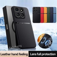 Casing For Honor X8d X8C X8 C X7c HONORX8C 4G 5G 2024 2025 Luxury Leather Texture Car Holder Compani