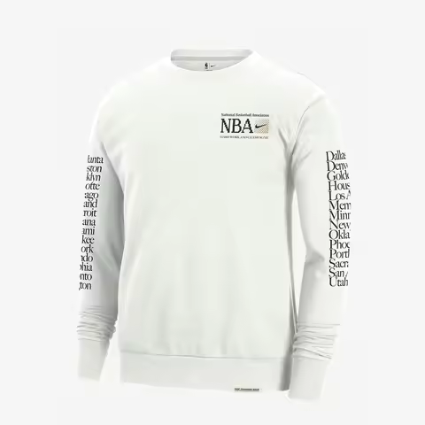 Nike genuine NBA Basketball Print Men's Round Neck Sweatshirt FD8469-121