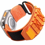 Tactical Nylon Strap for App le Watch Sport Band for i watch 42/44/45/49mm Loop Bracelet