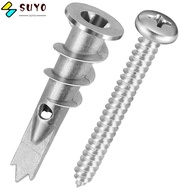 SUYO Expansion Screw, Self Tapping Serrated Expansion Tube Nails,  Zinc Alloy Plasterboard Screws