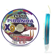 Senar Pancing Kenzi Piranha X9 PE 0.8 1 1.5 2 3 4 5 6 8