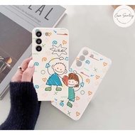 Softcase Aesthetic Doodle Couple For Oppo A3 A3X A60 A18 A38 A5i A17 A17k A16 A16e A16k A15 A15s A52