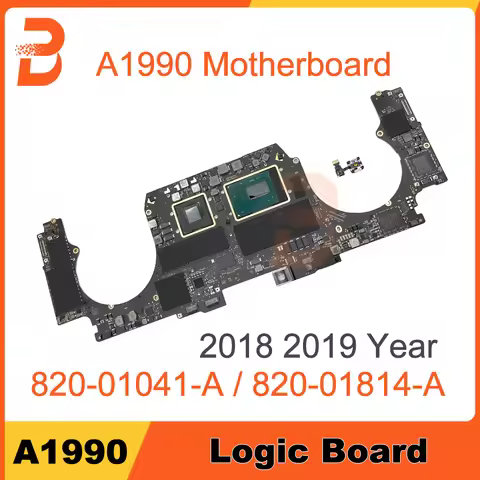 Original Laptop Logic Board 820-01041-A 820-01814-A For MacBook Pro 15" A1990 Motherboard i7 i9 256G