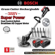 BOSCH Grass Cutter Lawn Mower Rechargeable Electric Efficient Mower Grass Cutter Trimmer Wireless Ba