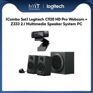 [Combo Set] Logitech C920 HD Pro Webcam + Z333 2.1 Multimedia Speaker System PC