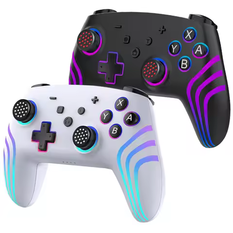 NS1 RGB Wireless Gamepad for Nintend Switch Pro BT Game Controller Switch OLED/Lite Joystick for PC 