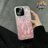 Case For iphone 7 8 7Plus 8Plus X XS XR 11 12 13 14 15 16 Pink Flower Ribbon Feather Case Hardcase C