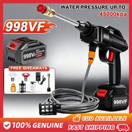 Cordless Water Jet 998VF High Pressure Water Gun Lithium Battery Car Washer High Pressure Home Porta