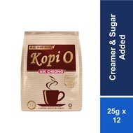 Aik Cheong Kopi O Bag Creamer &amp; Sugar Added 25g x 12s