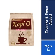 Aik Cheong Kopi O Bag Creamer & Sugar Added 25g x 12s