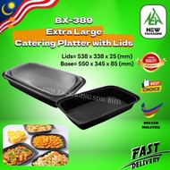 Benxon Dulang Plastik dengan Penutup (5-20PCS) Untuk Catering & Rumah Sesuai for Buffet,Party,Events