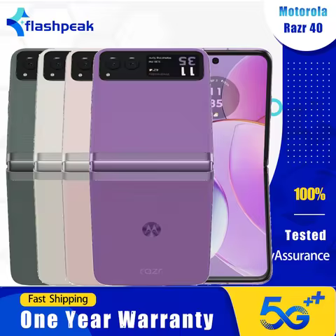 Used Motorola Moto Razr 40 Razr40 XT2323 5G Smartphone NFC 8GB+128GB LTPO AMOLED 6.9'' Fingerprint S