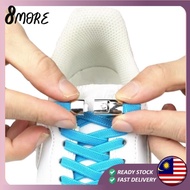 [8m] 1pair elastic shoe lace no tie lazy shoe lace lock Laces Kids Adult Outdoor Sneakers Shoelace Q