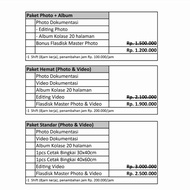 Photo Dokumentasi pernikahan, paket Photo & Album