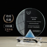 Competition Annual Meeting Activity Souvenirs Graduation Season Customized Crystal Medals Trophies D