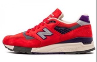 New Balance NB 998 Inferno 低幫 跑步鞋 男款 紅灰