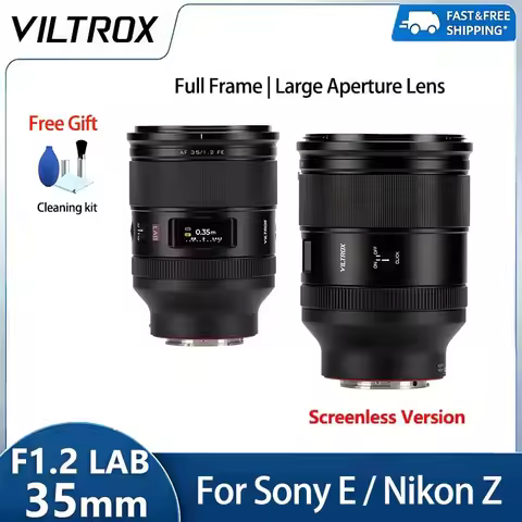 Viltrox AF 35mm F1.2 LAB Full Frame Large Aperture Auto Focus Portrait Lens for Sony E Mount A7 A7II