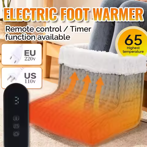 26*28*22cm Electric Heated Foot US/EU Warmers Soft Feet Heating Pad 9-gear adjustable temperature El