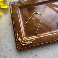 中古正品Givenchy 紀梵希水鑽鍍金銀項鏈 頸鍊 古董珠寶