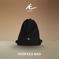 KIM&CO. ORIGINAL - TOTEPACK BAG(KCBT009) กระเป๋า 2in1 สะพายได้สองแบบ Backpack และ Tote Bag ผ้าสะท้อน