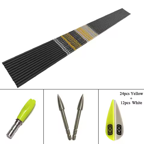 +/-0.001 Arrows Archery Spine 350 - 1000 ID4.2mm Carbon Arrows Shaft Vanes Recurve Bow LongBow Hunti