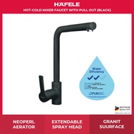Hafele Kitchen Faucet (Granite) with Pull Out (BLACK) (566.03.310)