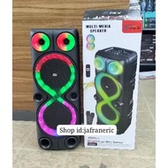 ZQS-8238 Wireless Speaker Portable Rechargeable Bluetooth RGB Lights Outdoor Party Speaker 2 Free Wi
