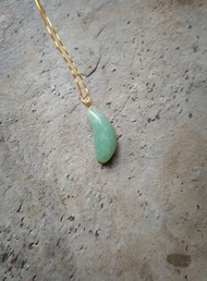 天然緬甸翡翠吊墜 18k金扣頭 072121