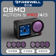 FREEWELL FREEWELL Suitable for DJI Action 5pro/4/3 Accessories ND Polarizer Black Soft Filter