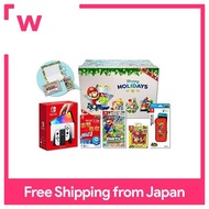 Mario Party Superstars -Switch + Nintendo Switch (OLED model) Joy-Con (L)/(R) White + Accessory Set + extra [Original Gift Card &amp; 500 yen OFF coupon included].