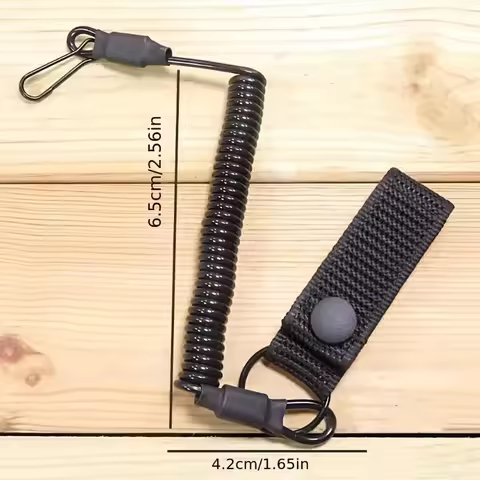 AR15 AR10 M4 M16 Airsoft Glock G17 19 22 34 43X 1911 Pistol Lanyard Rope Anti-lost Spring Safety Str