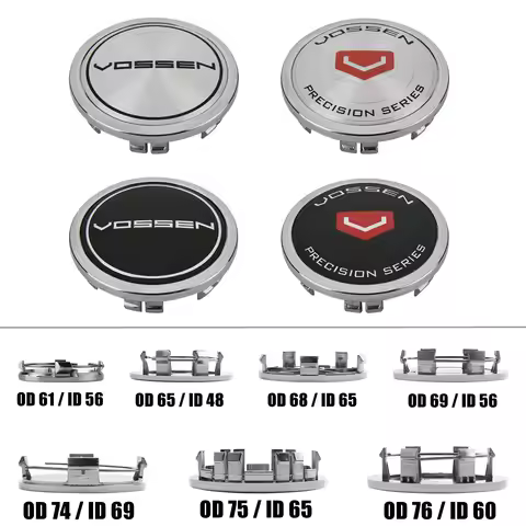 Wheel Center Cap 61mm VOSSEN Emblem 65mm 68mm Wheel Cover Hub Cap 69mm 74mm 75mm 76mm Car Rim Tire A
