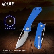Kubey Thalia Ku331 Frong Flipper Knife D2 Blade G10 Handle With Rever