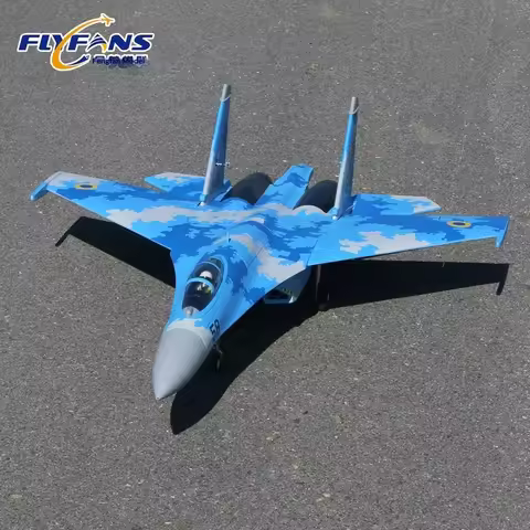 FLYFANS SU27 J11B RC Fighter Jet Model Dual 64mm EDF Fixed Wing Remote Control Aircraft For Adult Av