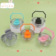 WINTE Bottle Lid, Transparent Splash Spill Proof Cup Lid, Portable Multicolor Replacement Therms Cup