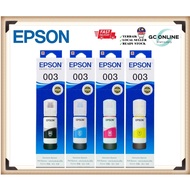 100% Original Epson 003 Inkjet Refill / Ink Bottle / Refill Ink for L3110 65ML