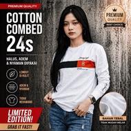‎Men's Long Sleeve White Striped T-Shirt "Seventy EIGHT" | Premium cotton Combed 24s 100% Original