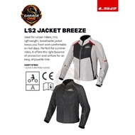 LS2 Breeze Motorcycle Riding Jacket Mesh Breathable Summer Jacket CE Certified Motorbike Jacket