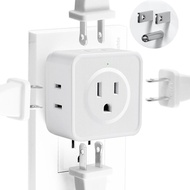Multi Plug Outlet Extender, FiiMan 5 Outlet Splitter Wall Adapter, 3-Prong Grounded Outlet to The Si
