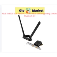 ASUS AX3000 Dual Band PCI-E WiFi 7 (802.11BE) Supporting 160MHz, Bluetooth 5.4