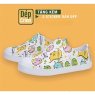 Dép native khung Long cho bé trai và bé gái full box tặng kèm hộp và sticker gắn dép