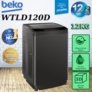 BEKO 12KG / 12.0KG TOP LOADING WASHING MACHINE / TOP LOAD WASHER WTLD120D / WTLD-120D
